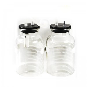 Glass storage liquid bottle