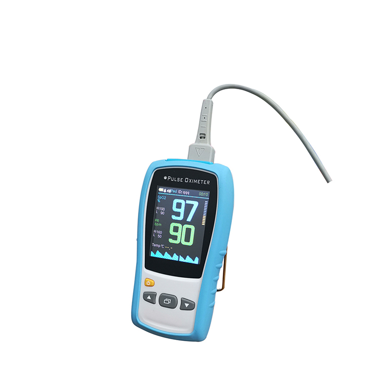 Factory Price Led Handheld Hospital Blood Oxygen Detector Lcd - Handheld pulse oximeter CE&FDA spo2 hr temp suitable for nurse and hospital using – Merry