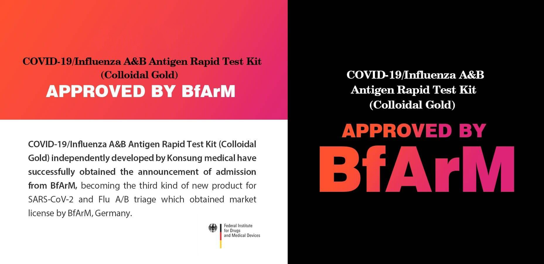 Merry COVID-19/Influenza A & B-Antigen test kits obtained the announcement of admission from BfArm